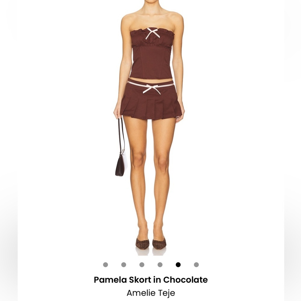 Amelie Teje Pamela Skort in Chocolate size small NWT